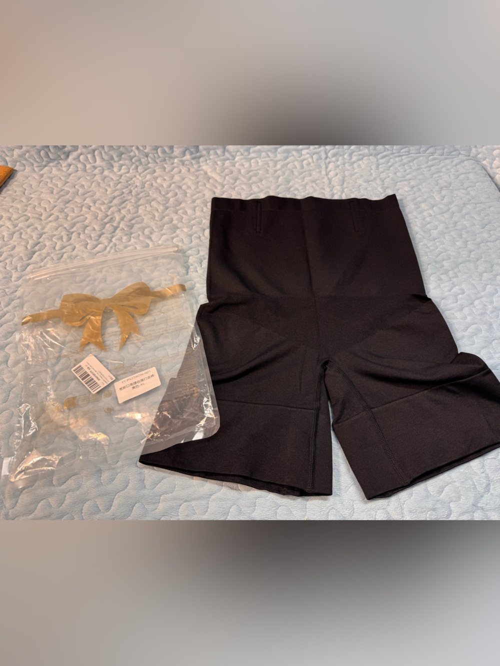 High-Waist Black Shapewear Shorts